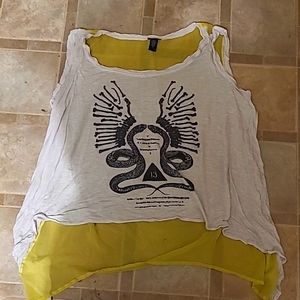 Plus size mesh back tank